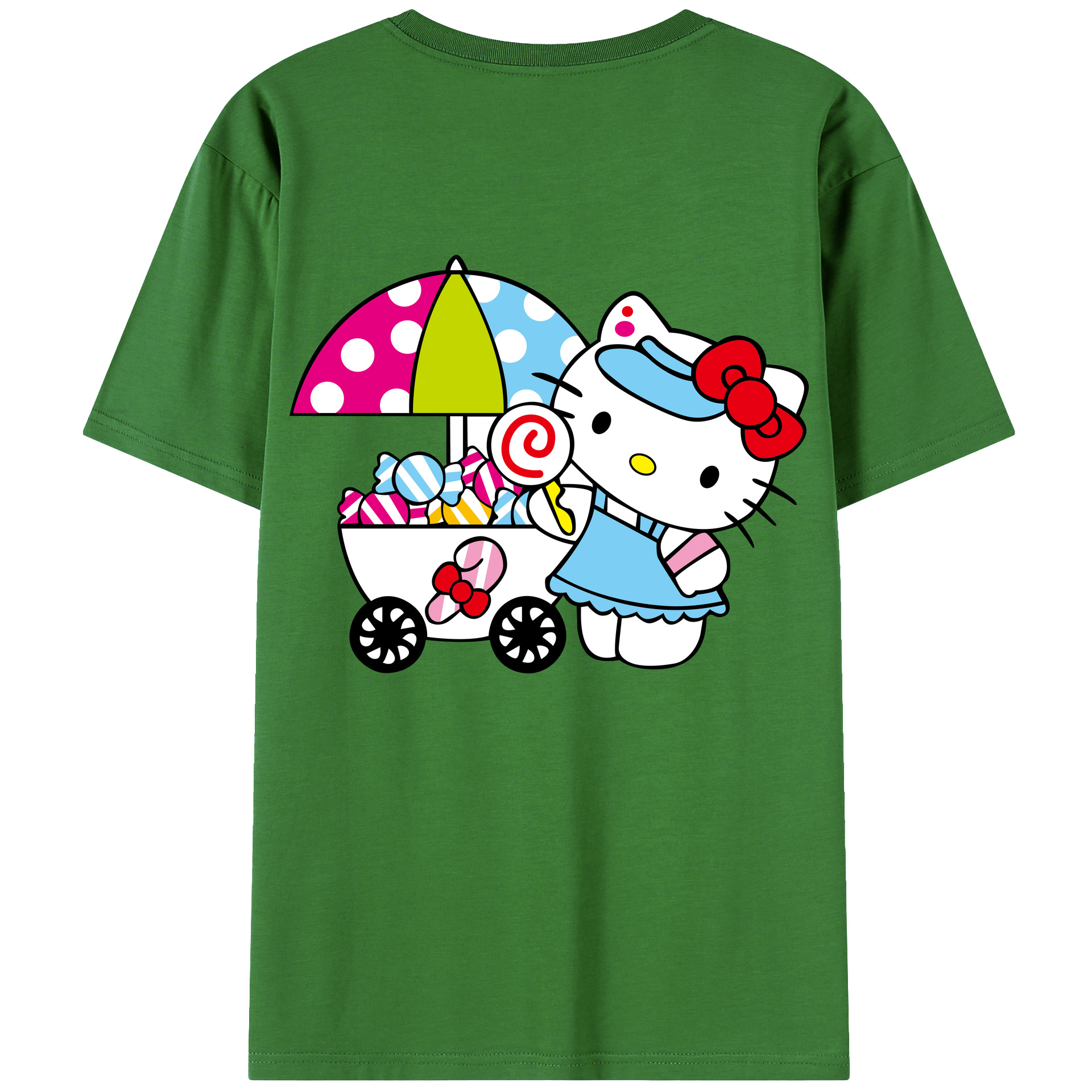 （画像用） Hello Kitty ハローキティ レディース半袖Tシャツ(バックプリント)